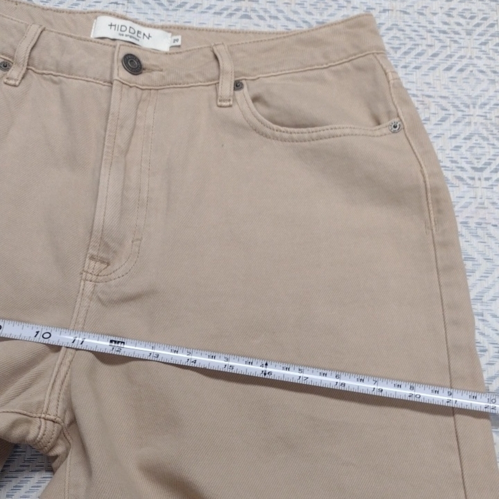 Hidden Women Khaki Cropped Wide-Leg Jeans Size 29 - Picture 11 of 15